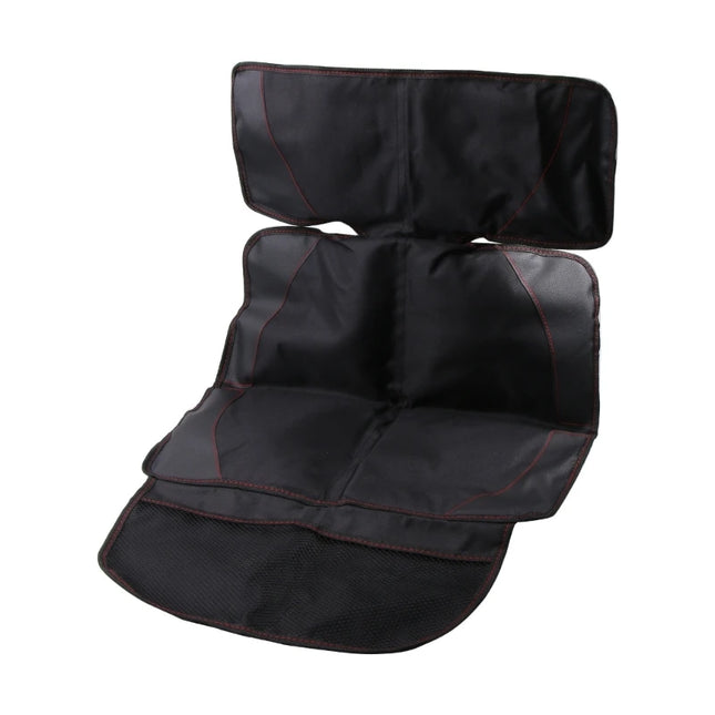 Car Seat Protector & Kick Mat for Children and Pets - Waterproof Oxford Fabric with Storage Pocket