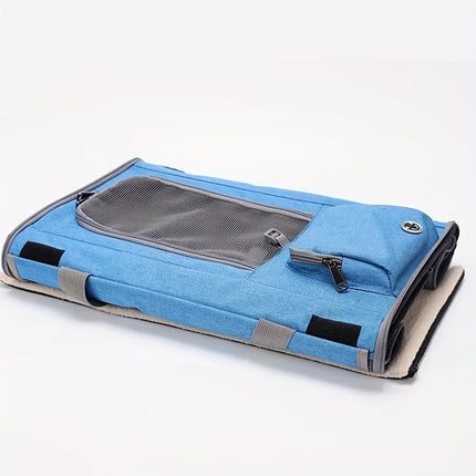 Soft-Sided Pet Carrier for Large & Medium Cats - Polyester, Beige/Gray/Black/Pink/Blue