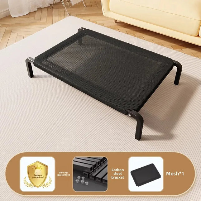 Outdoor Raised Dog Bed - Breathable Mesh Cover, Sturdy Metal Frame, Indoor & Outdoor Use