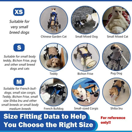 Pet Wheelchair Dog Wheelchair Hind Limb Paralysis Disabled Elderly Pet Scooter Dog Rehabilitation Walking Assist Vehicle