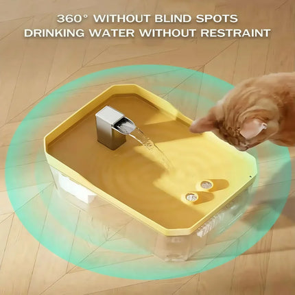 1.5L Quiet Auto Filter Cat Water Fountain - USB, Live Circulation for Cats & Small Pets