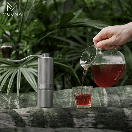 IN Stock MUVNA GM1 Adjustable Manual Coffee Grinder Coffee Grinder with Stainless Steel 38mm Conical Burr Portable Grinder