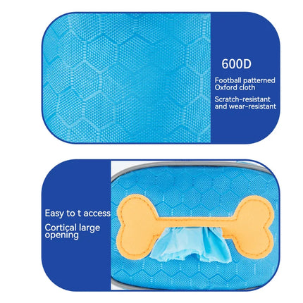 Dog Poop BagHangable Dispenser Zipper Dogs Walking Accessory Waste Bag Holder Portable Cute Garbage Bags Organizer Pet Supplies