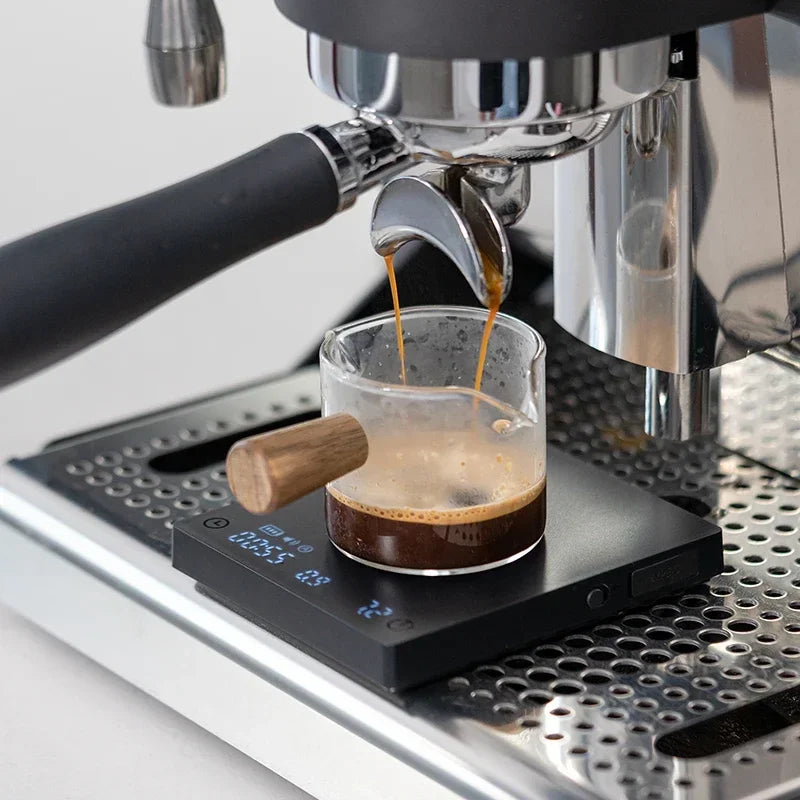 IN Stock TIMEMORE Black Mirror Mini Coffee Scale Espresso Coffee Food Kitchen Scale with Time USB Light Weight Digital Scale