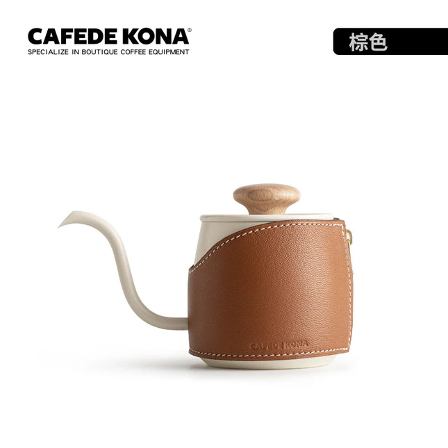 CAFEDE KONA Handleless Mini Drip Kettle Pour Over Kettle Coffee Pot 360ml Enables You To Brew More Flexibly And Easily