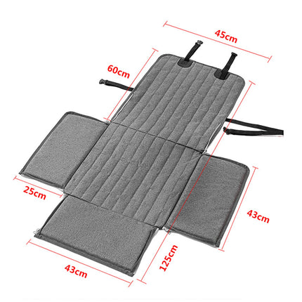 Dog Car Seat Cover with Middle Armrest - Side-Open Waterproof Oxford Fabric Pet Travel Mat