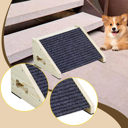Dog Stair Ladder Easy Assembly Anti Slip Professional Multifunctional Dog Ramp Ornament Supplies for Older Dogs Sofa Bed Cars