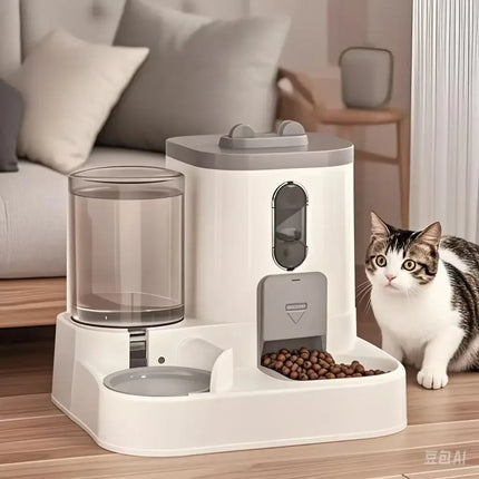 Q5-Pet Drinking Fountain All-in-One Dog Bowl Water Dispenser with Automatic Control and Waste-Free Design