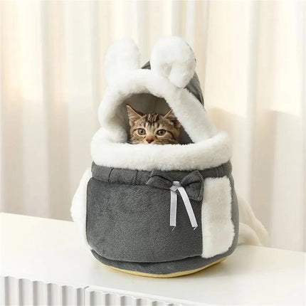 Winter Warm Dog Carrier Backpack for Small Dogs - Velvet, S/M/L for Chihuahua & Yorkshire