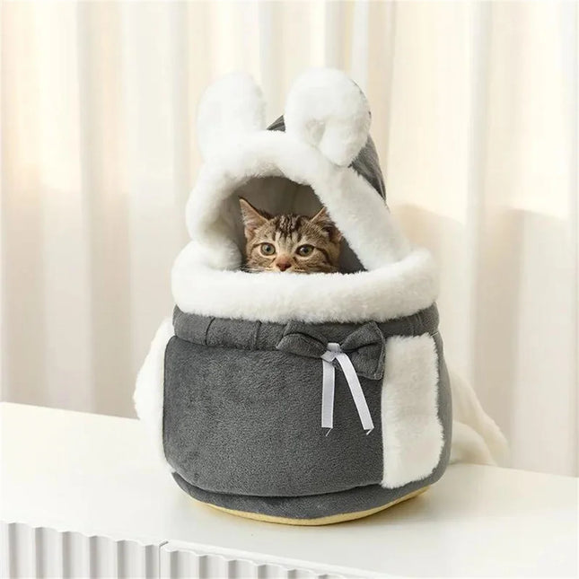 Winter Warm Dog Carrier Backpack for Small Dogs - Velvet, S/M/L for Chihuahua & Yorkshire