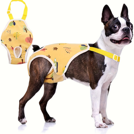 Reusable Dog Diapers - Washable, Adjustable Female Dog diapers with Buckle Closure, Breathable Mesh Pants for Dogs