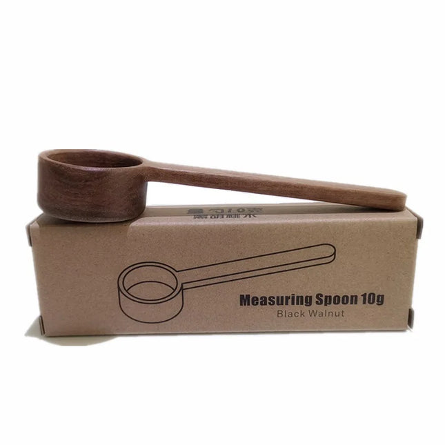 Walnut Solid Wood Handle Measuring Spoon Coffee powder spoon 8/10g measuring spoon Raw wood material measuring spoon