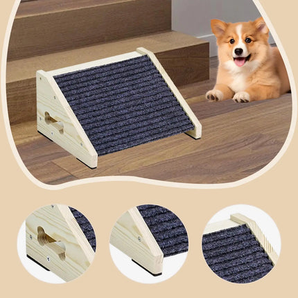Dog Stair Ladder Easy Assembly Anti Slip Professional Multifunctional Dog Ramp Ornament Supplies for Older Dogs Sofa Bed Cars