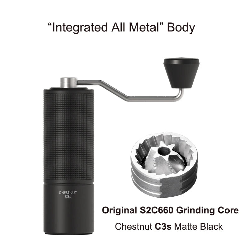 TIMEMORE Chestnut C3S / C3ESP Manual Coffee Grinder Upgrade All-metal Body & Anti-slip Design Portable Grinder S2C Burr Inside
