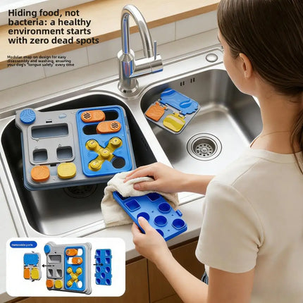 Interactive Dog Puzzle Toy - Treat Dispensing Feeder for Small, Medium & Large Dogs