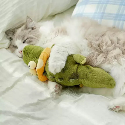 Automatic Flapping Plush Dog Toy - Motion-Activated Squeaky Self-Play Toy for Indoor Dogs
