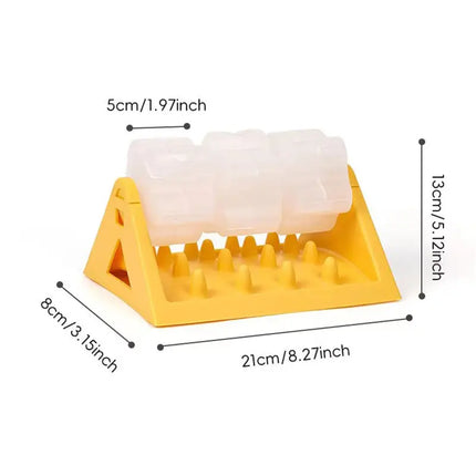 Interactive Dog Food Dispenser Toy - Puzzle Feeder with Leak-Proof Design, Slow-Feeding Design & Durable PP Material for Dogs