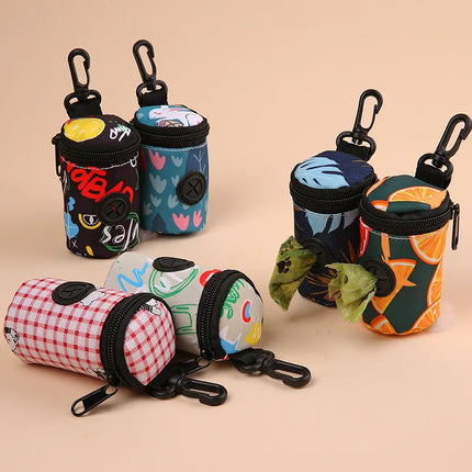 Pet Dog Poop Bags with Holder Outdoor Training Waste Disposal Bag Handy Durable Doggy Trash Bag for Walks And Hikes