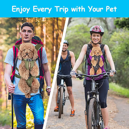 Front Pet Carrier Backpack for Cats & Dogs - Breathable Nylon, S/M/L/XL