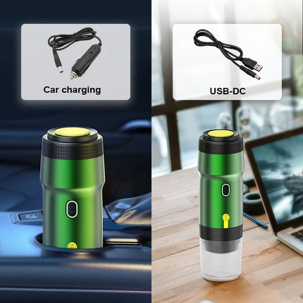 Foombthe 3-in-1 Capsule Powder Coffee Maker Electric Portable Coffee Machine Portable Italian Espresso Machine for Car & Home