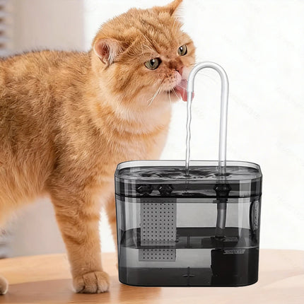 1.5L Ultra-Quiet Cat Water Fountain - Anti-Dry Burn, Circulating Filter, 25-30dB for Cats & Dogs
