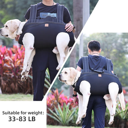 Oxford Dog Carrier Backpack for Medium & Large Dogs - Breathable, SM/L/XL/XXL/XXXL up to 36.5kg